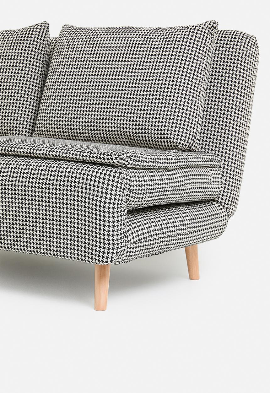 Sixth Floor - Arabella 2 seater foldable sofa chair - houndstooth