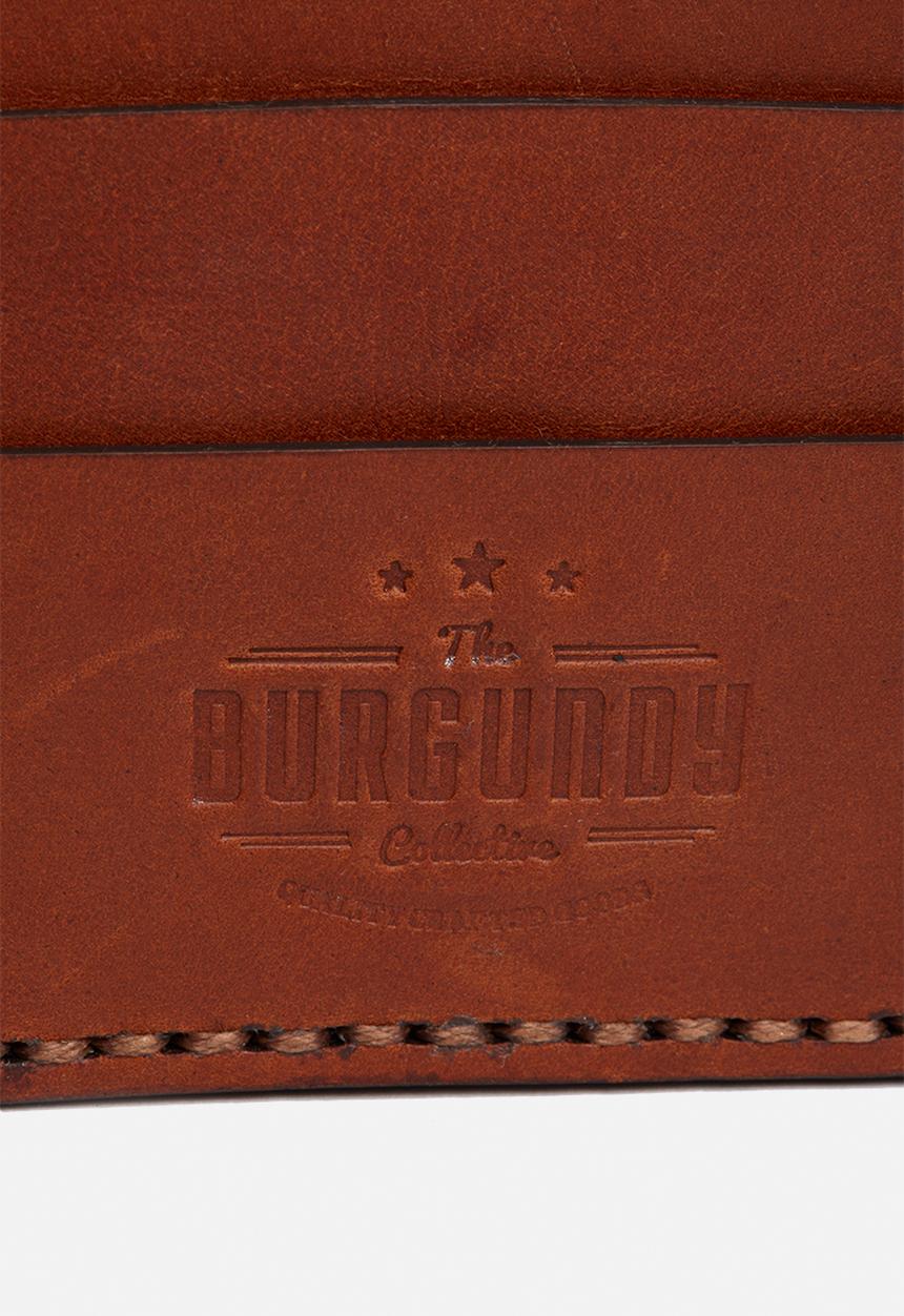 Burgundy - Minimalist wallet