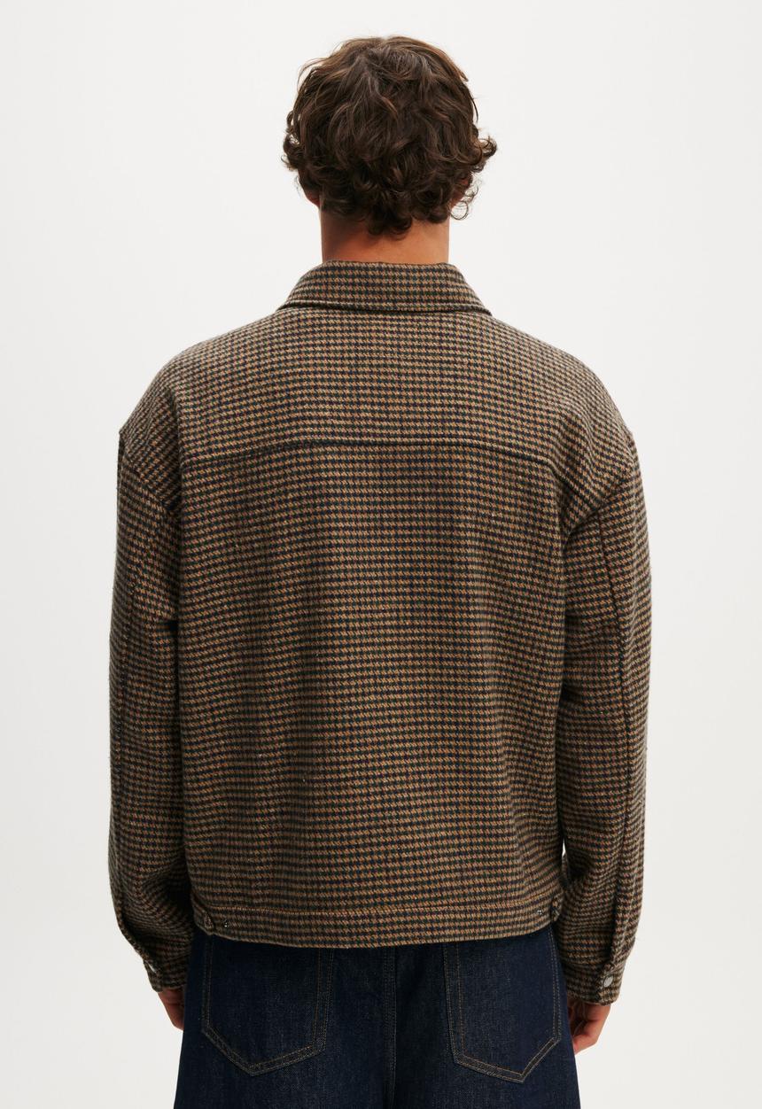 Cotton On - Harrington jacket - houndstooth check