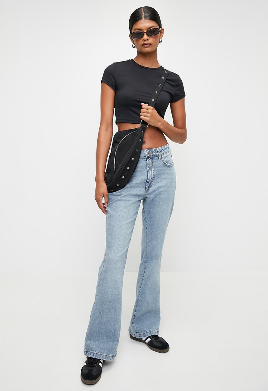 Cotton On - High Flare Jean - Stone Blue