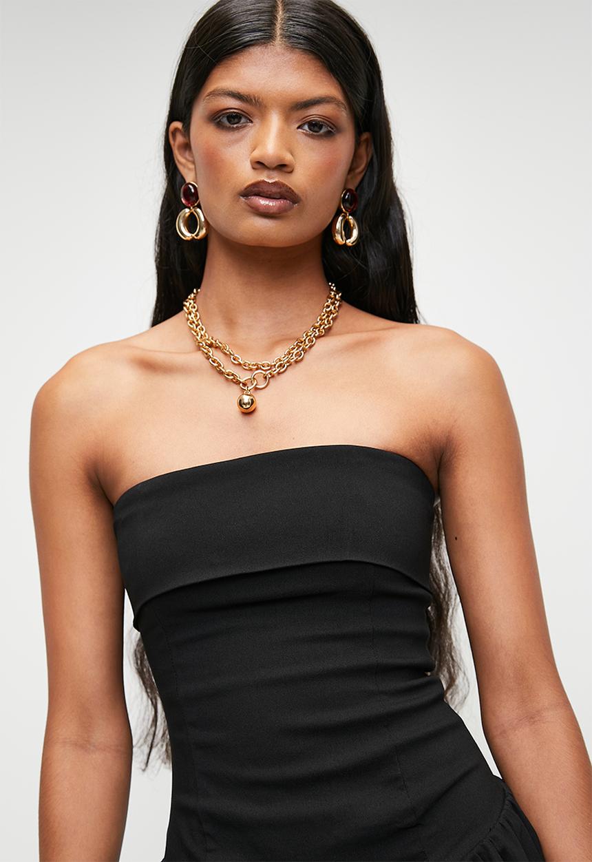 SISSY BOY - KEEP IT CUTE: Dropped Waist Bubble Dress - Black