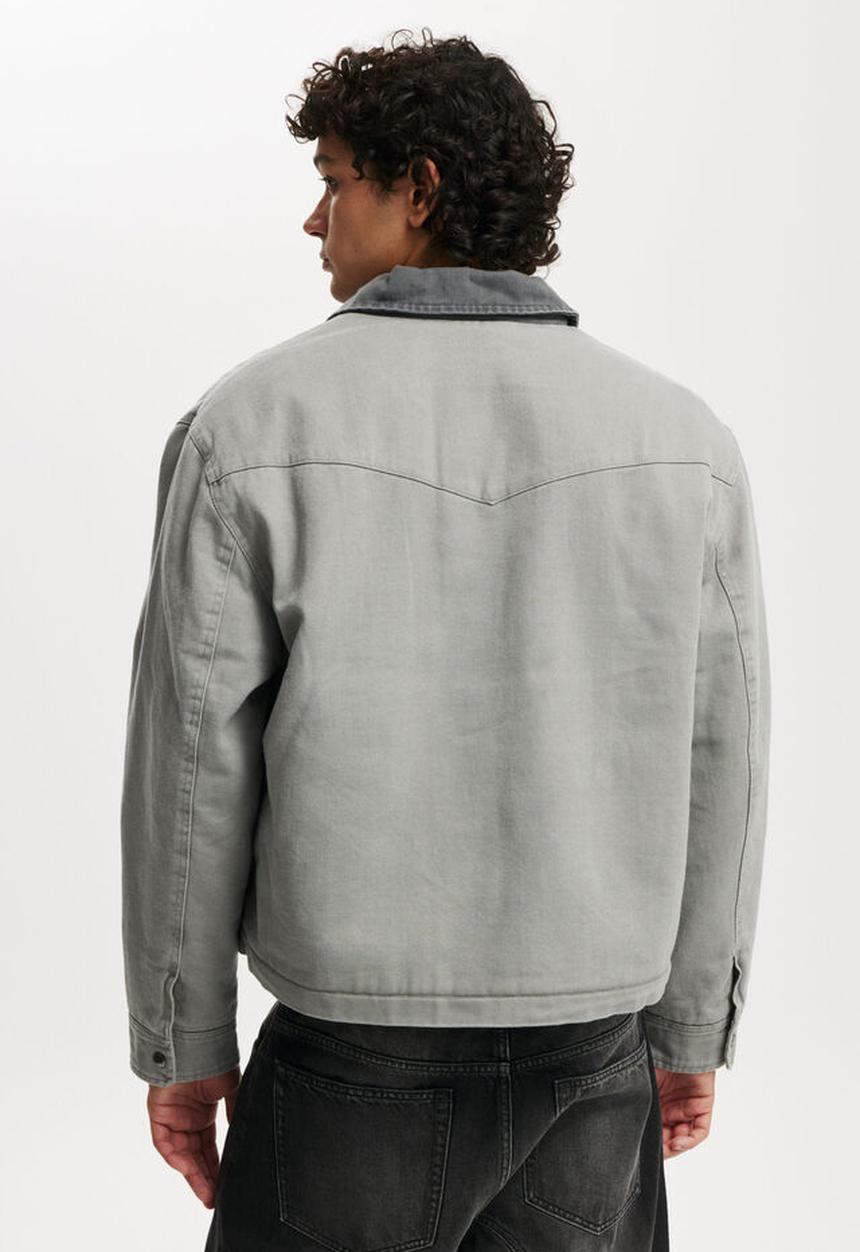 Cotton On - Relaxed carpenter jacket - grey