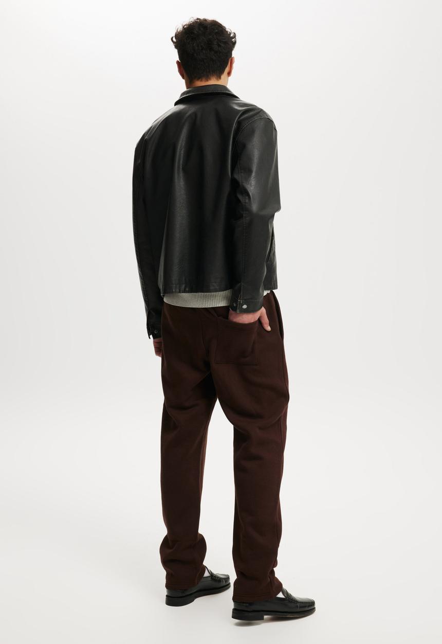 Cotton On - Relaxed track pant - dark oak