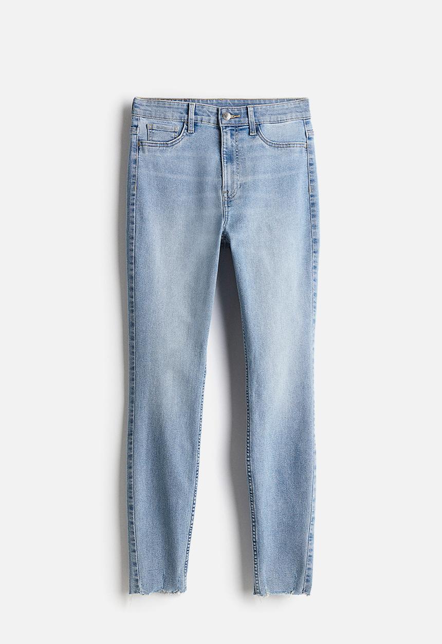H&M - Ultra high ankle jeggings - light denim blue
