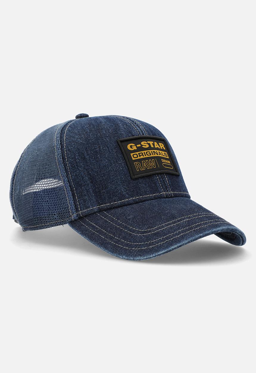 G-STAR - Denim Embro Baseball Trucker Cap - Worn In Watercourse