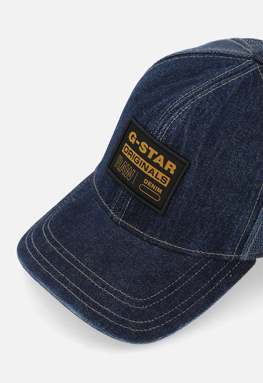 G-STAR - Denim Embro Baseball Trucker Cap - Worn In Watercourse