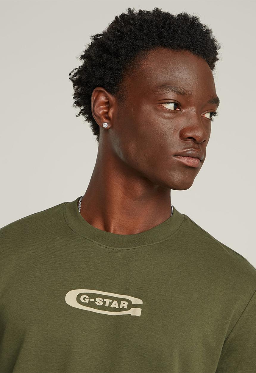 G-STAR - Old skool logo r t - green