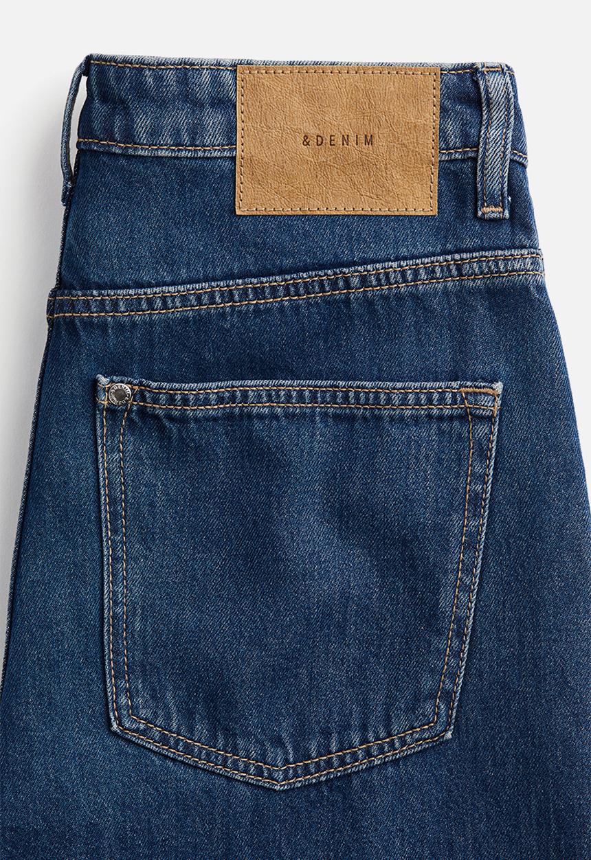 H&M - Baggy high jeans - denim blue
