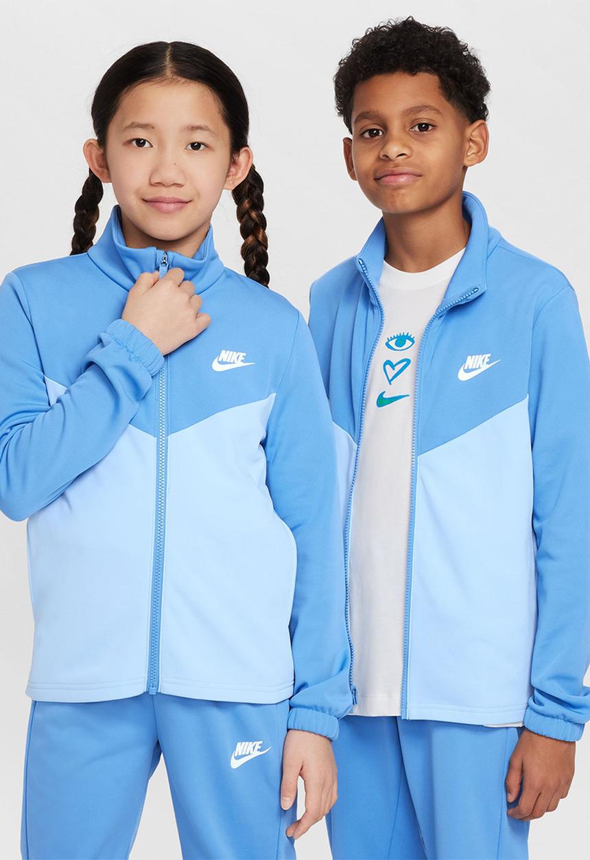 Nike - K Nsw Tracksuit Poly Fz Hbr - Blue Beyond/Psychic Blue/White