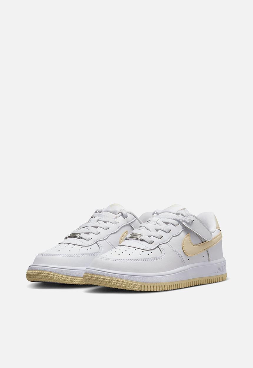 Nike - Nike Force 1 Low Easyon Ps - White/Lt Khaki-White