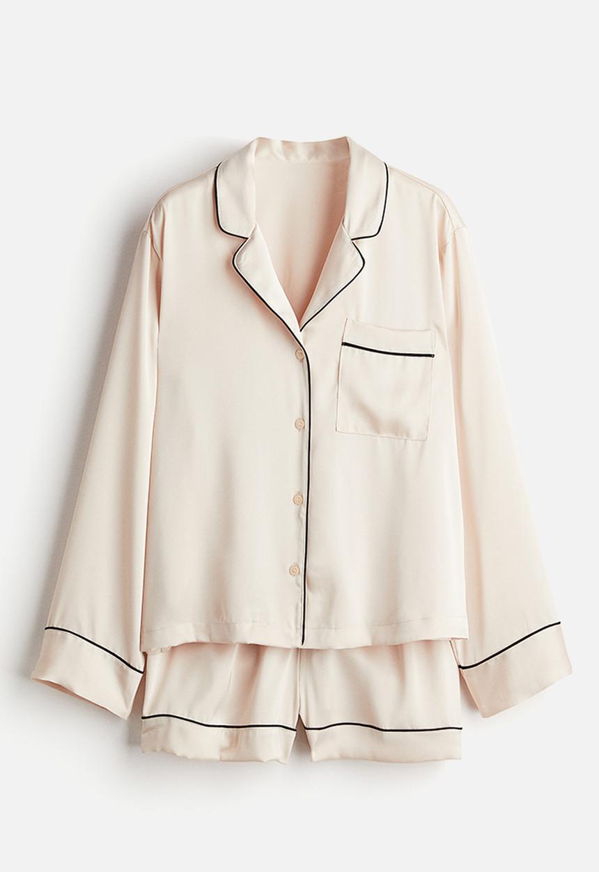 H&M - Satin pyjamas - light beige