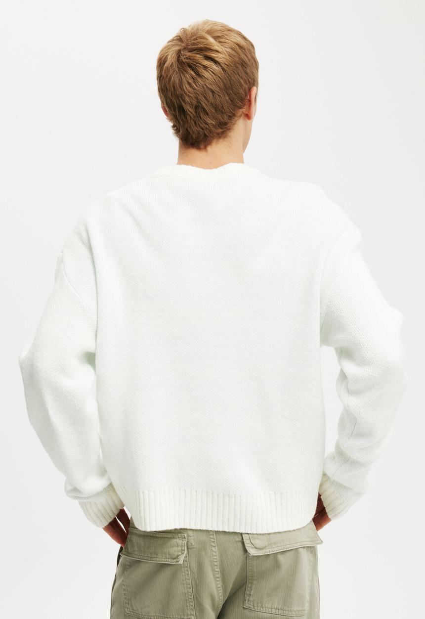 Cotton On - Western crew knit - cream