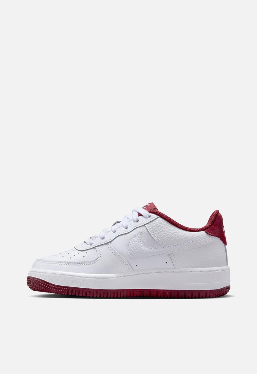 Nike - Nike Air Force 1 - White/White-Team Red