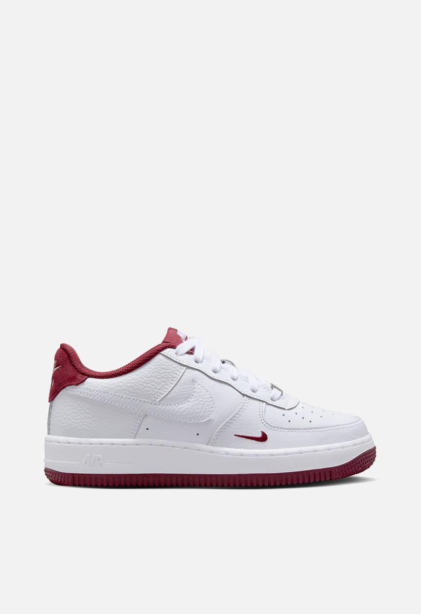 Nike - Nike Air Force 1 - White/White-Team Red