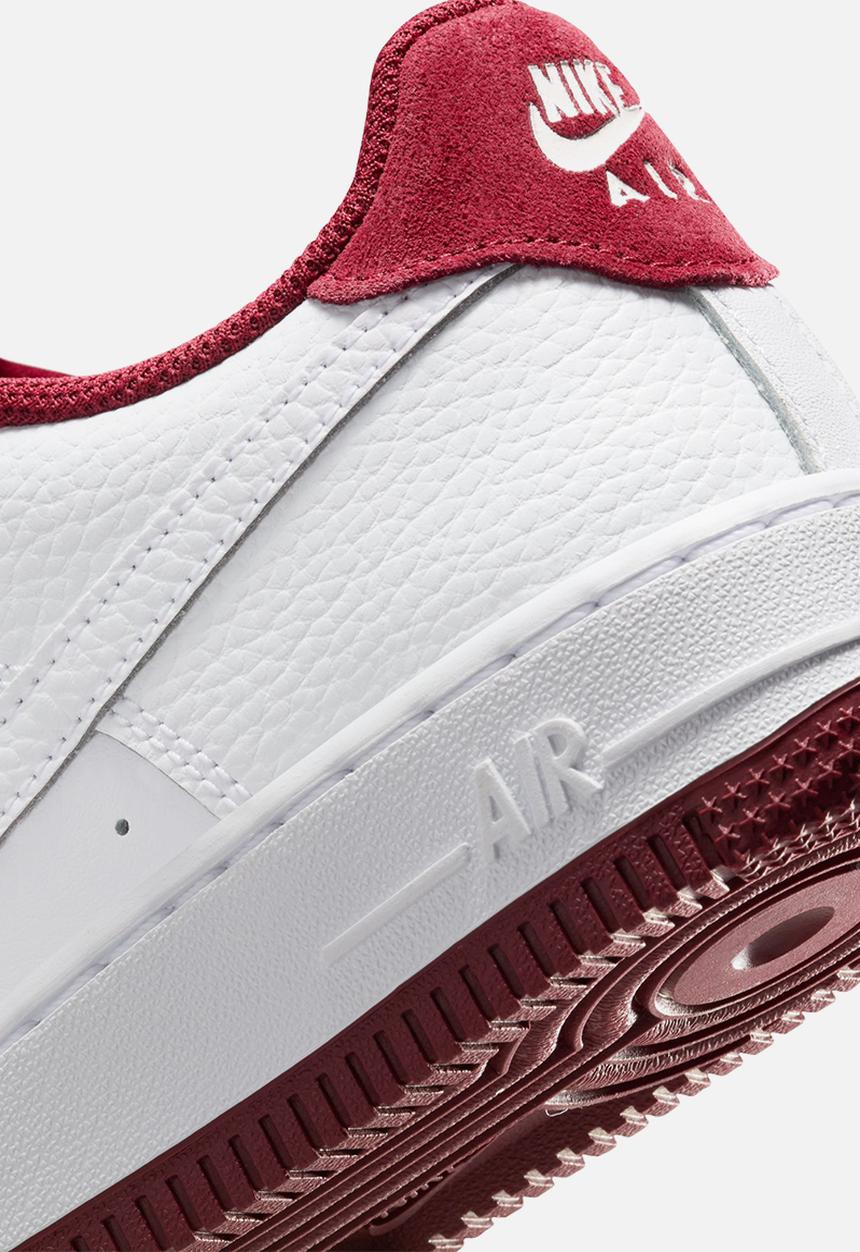Nike - Nike Air Force 1 - White/White-Team Red