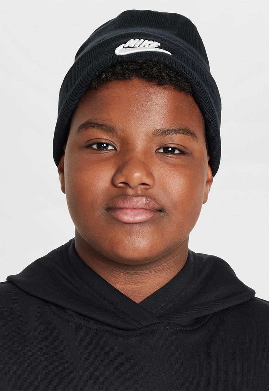 Nike - K Nk Peak Beanie Tc Fut - Black/White