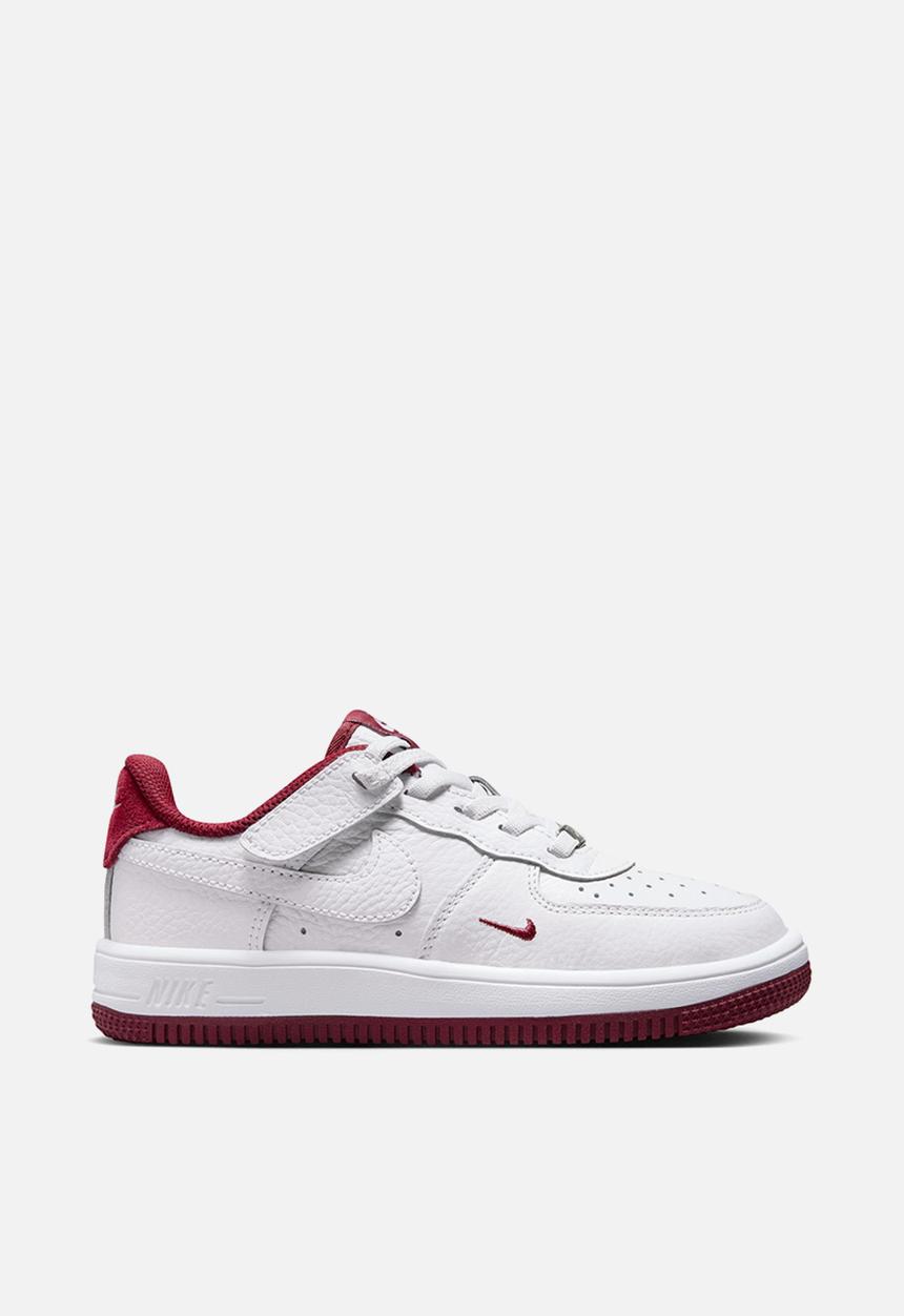 Nike - Nike Force 1 Low Easyon Lv8 3 Ps - White/White-Team Red