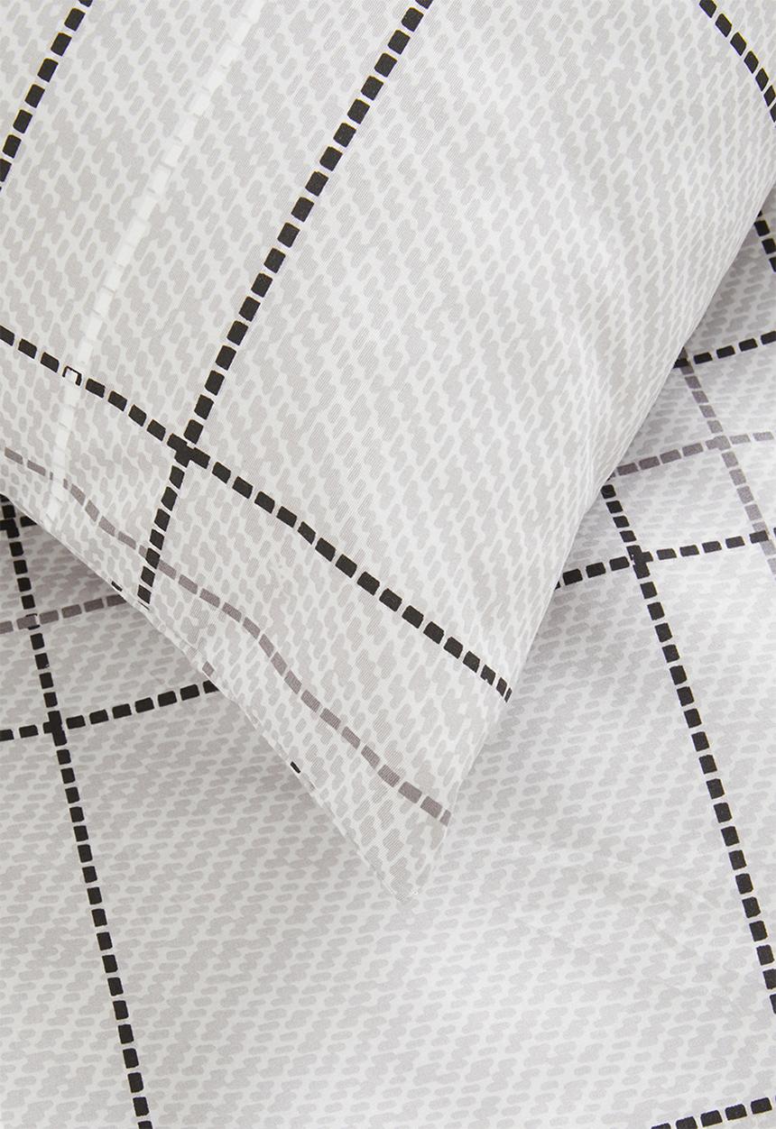 Sixth Floor - Dashed Check Super Soft Duvet Set - Grey