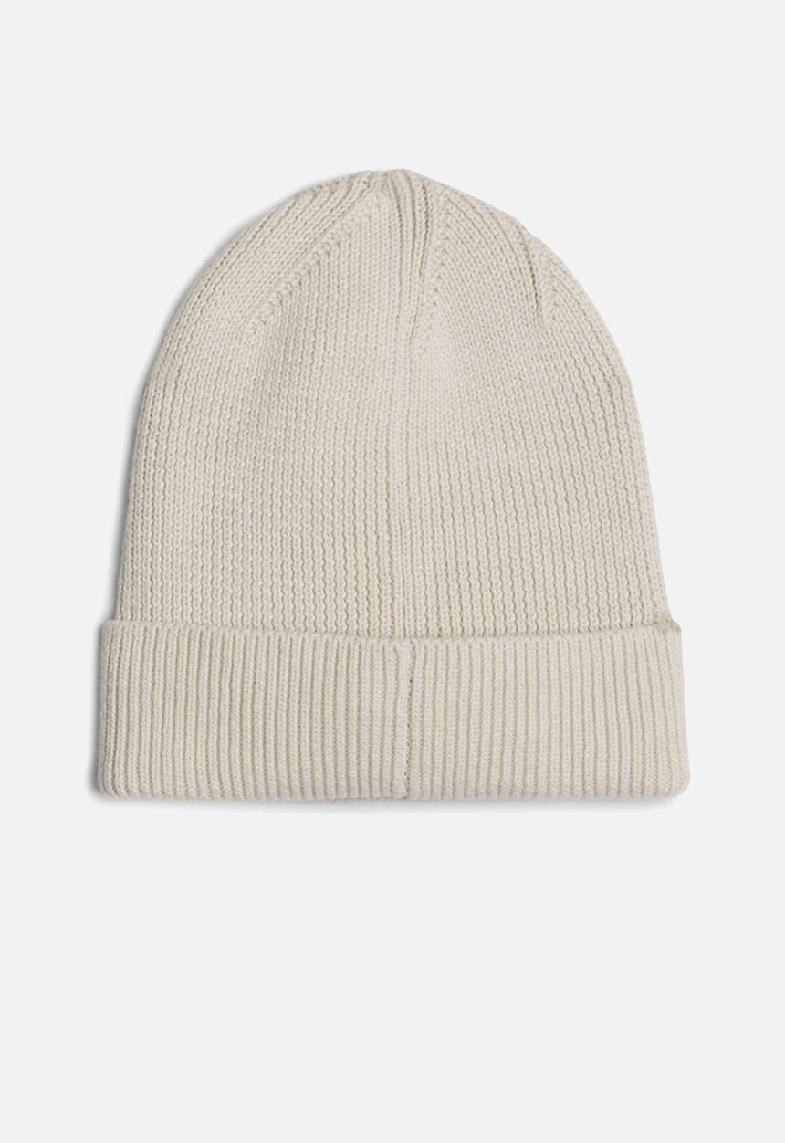 Tommy Hilfiger - Elongated flag beanie - beige