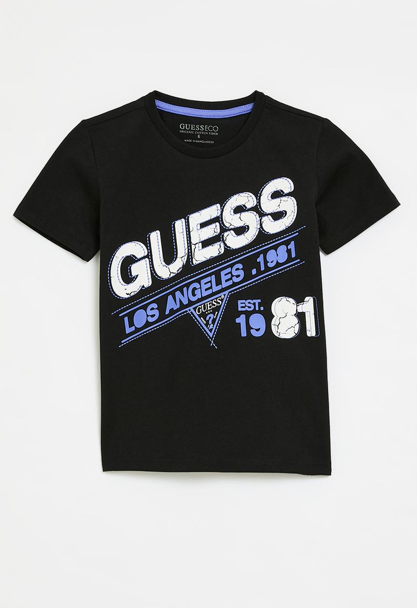 GUESS - Short sleeve T-shirt - jet black a996