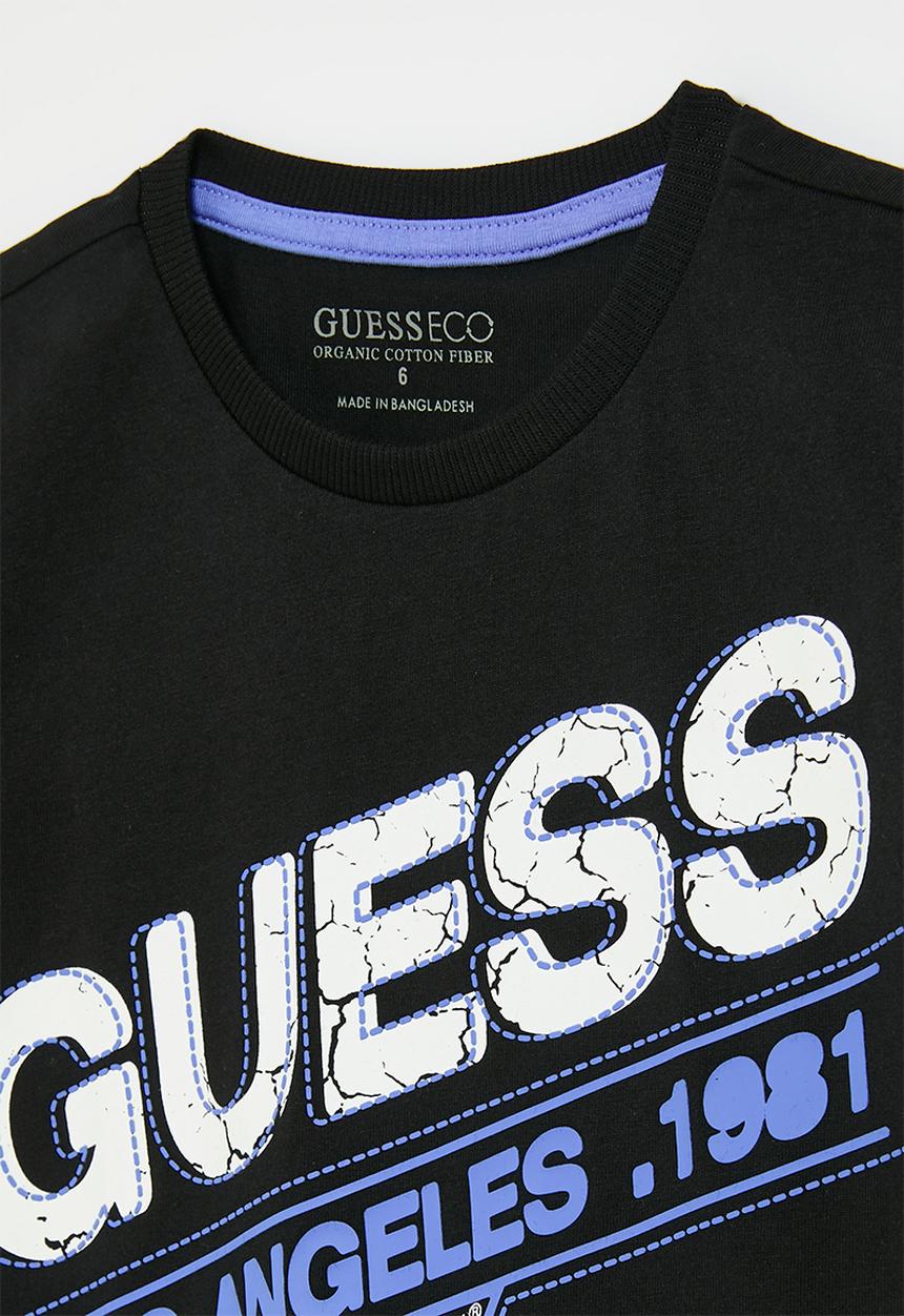 GUESS - Short sleeve T-shirt - jet black a996