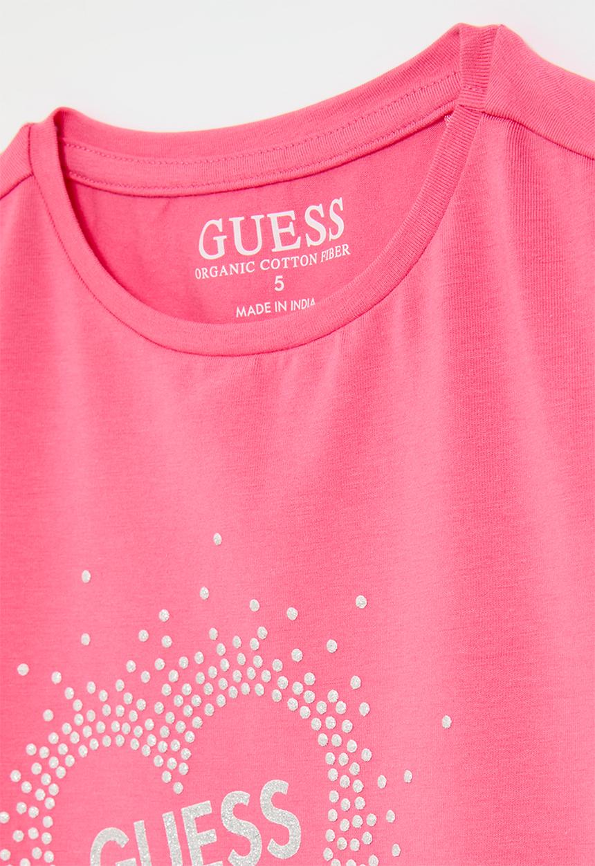 GUESS - Short sleeve T-shirt - fuchsia lipstick