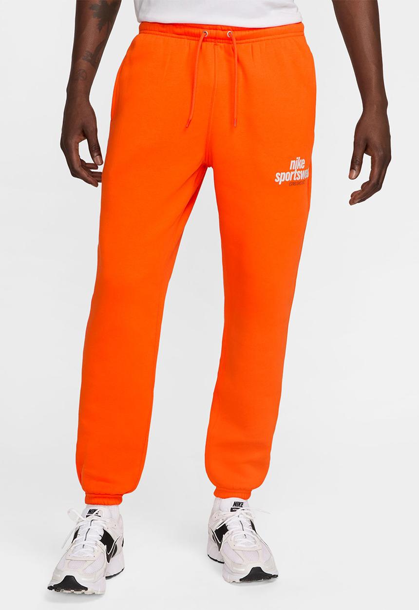 Nike - NSW  Club  Fleece BB Graphics Sweatpant - Safety Orange