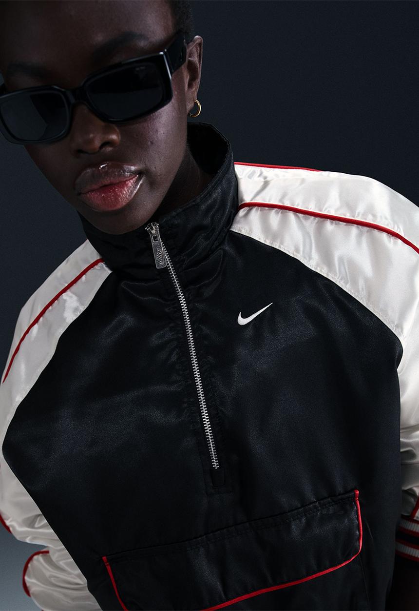 Nike - Nike Street Jacket - Black/Sail/University Red/Sail