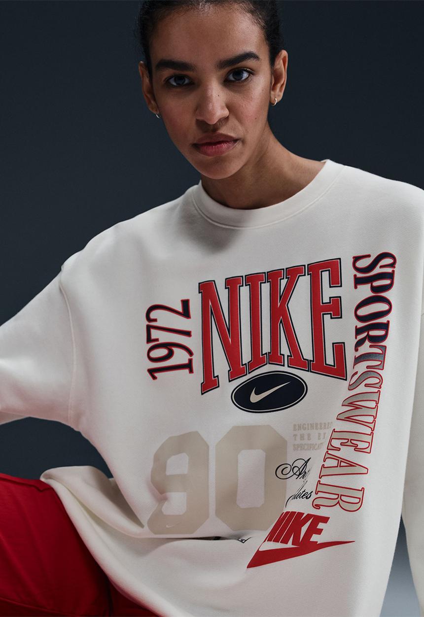 Nike - Nike Street crew - Sail/Black
