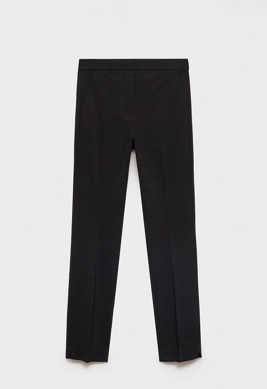 MANGO - Trousers Cola - Black