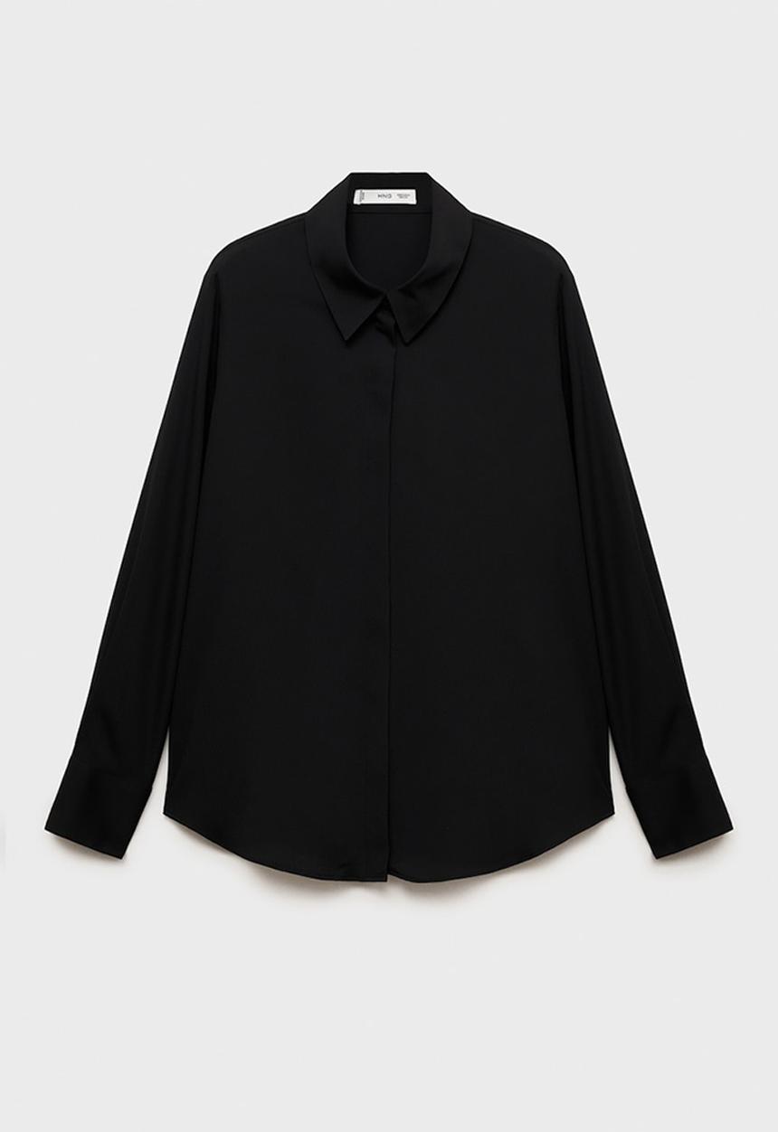 MANGO - Shirt Basic - Black