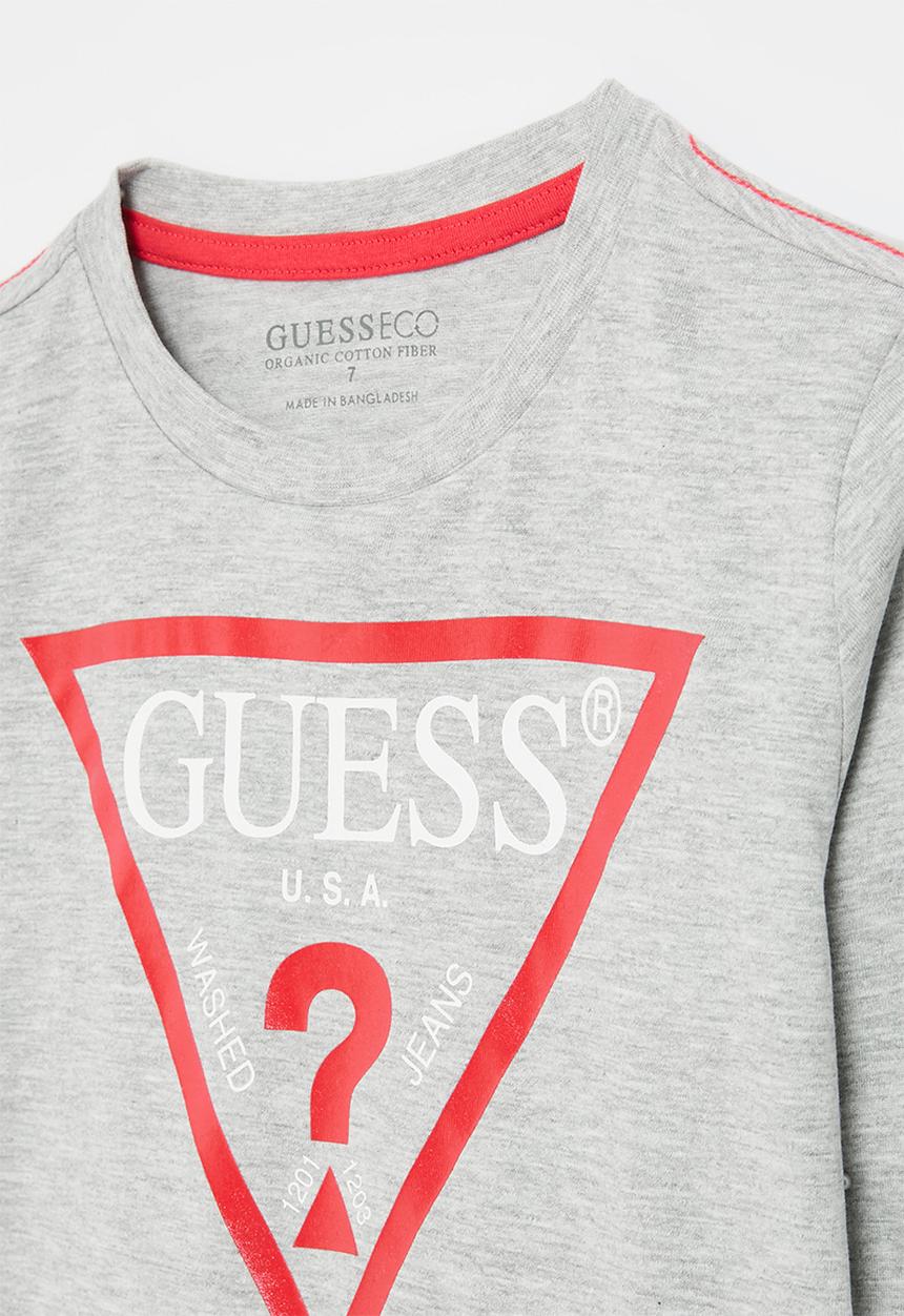 GUESS - Ls t-shirt_core - light heather grey 