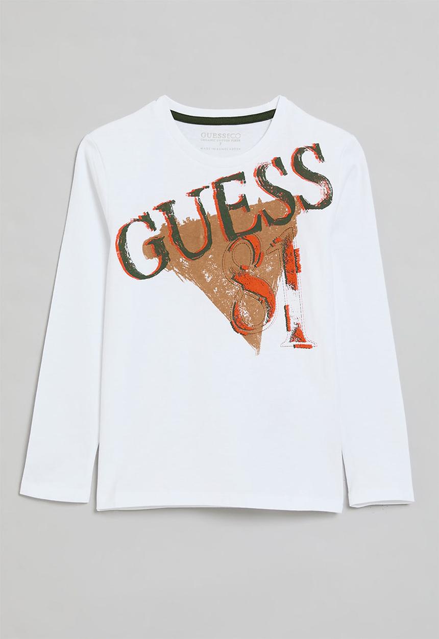 GUESS - Long sleeve T-shirt - pure white