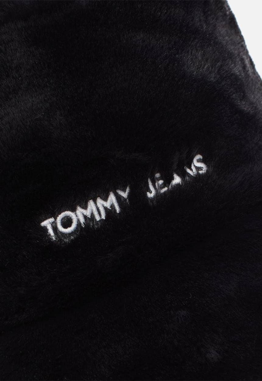 Tommy Hilfiger - Linear fur bucket hat - black