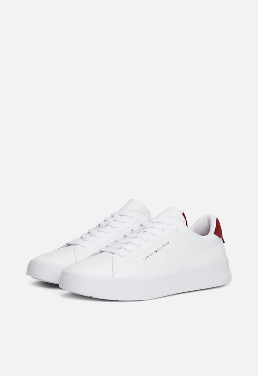 Tommy Hilfiger - Th court leather grain ess - Rouge