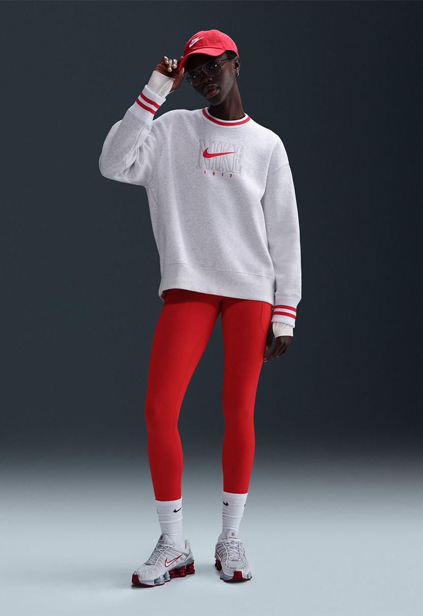 Nike Phoenix long crew - Birch Heather