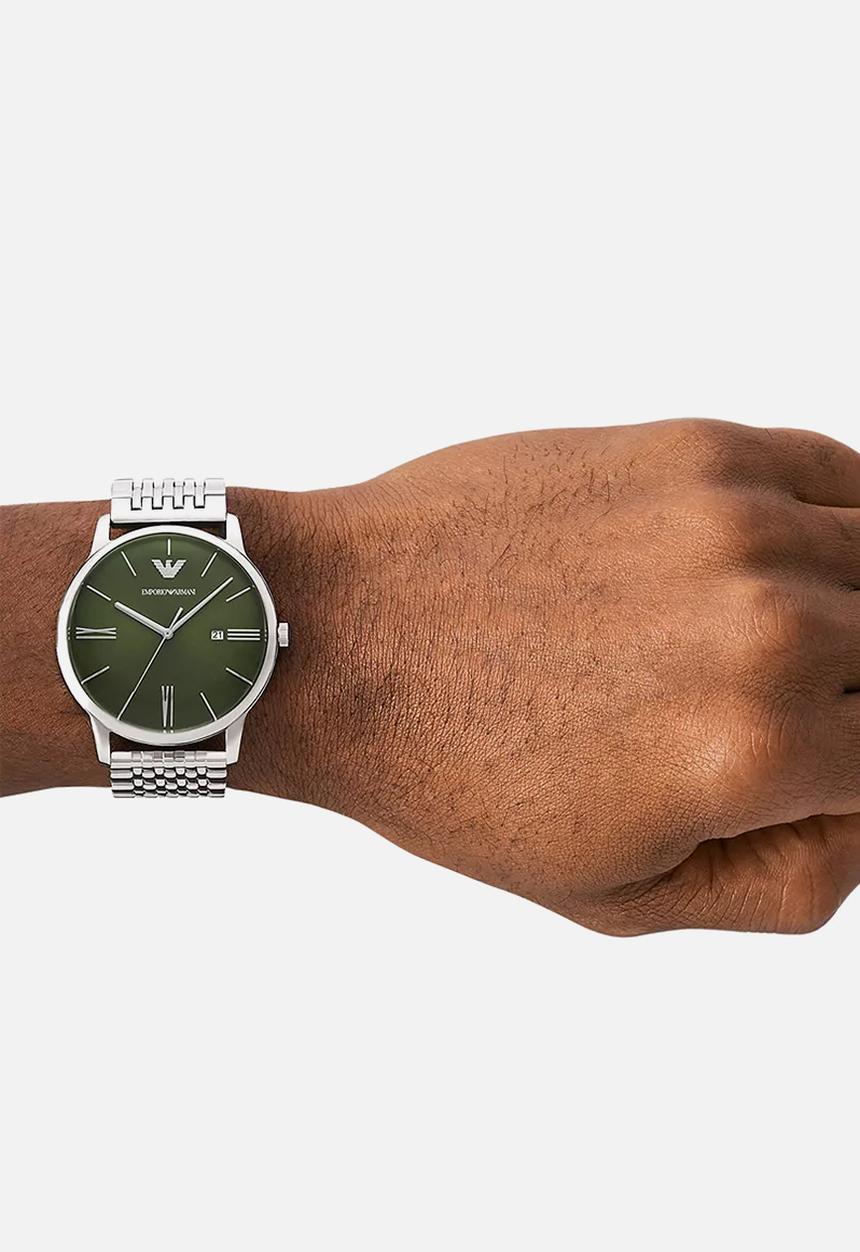 Armani - Minimalist dress stainless steel watch - silver