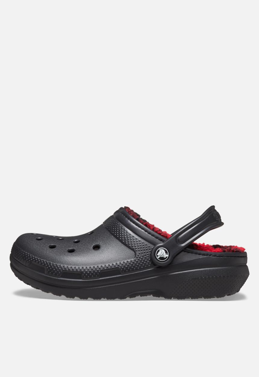 Crocs - Classic Lined Buff Check Clog - Black