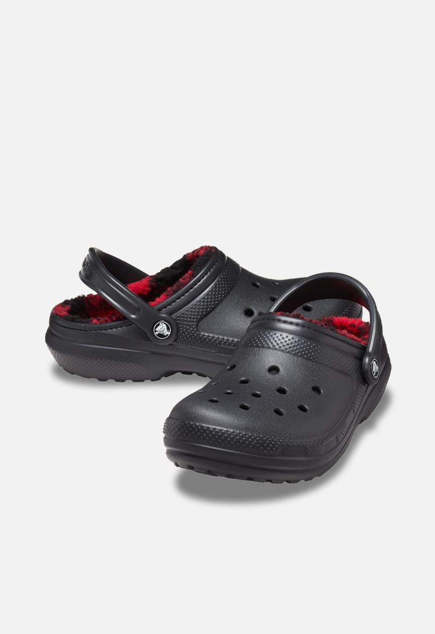 Crocs - Classic Lined Buff Check Clog - Black
