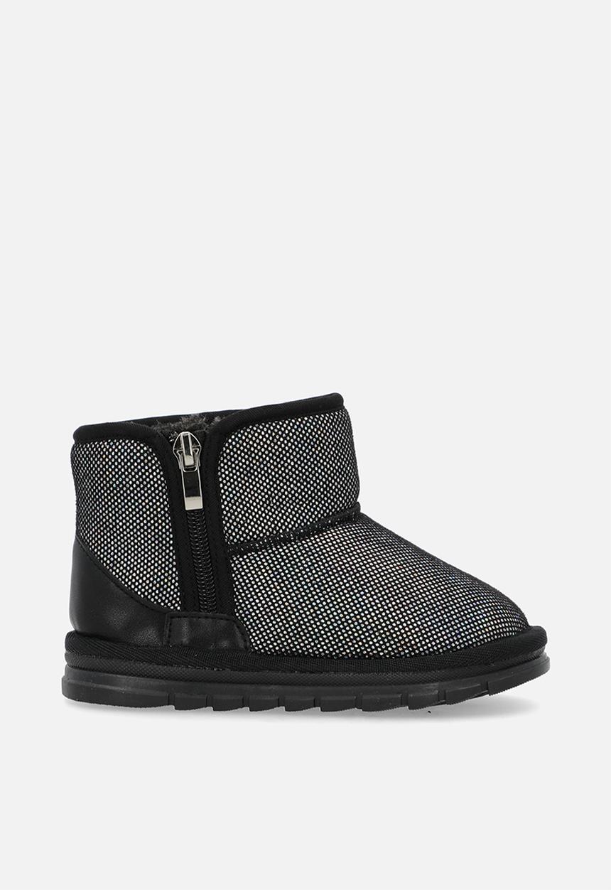 Pop Candy - Mettalic boots - black