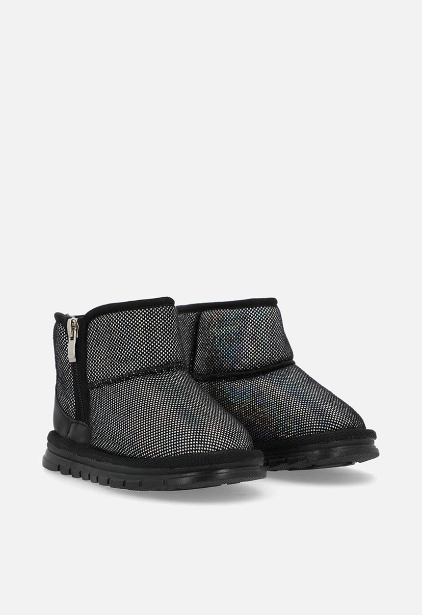 Pop Candy - Mettalic boots - black