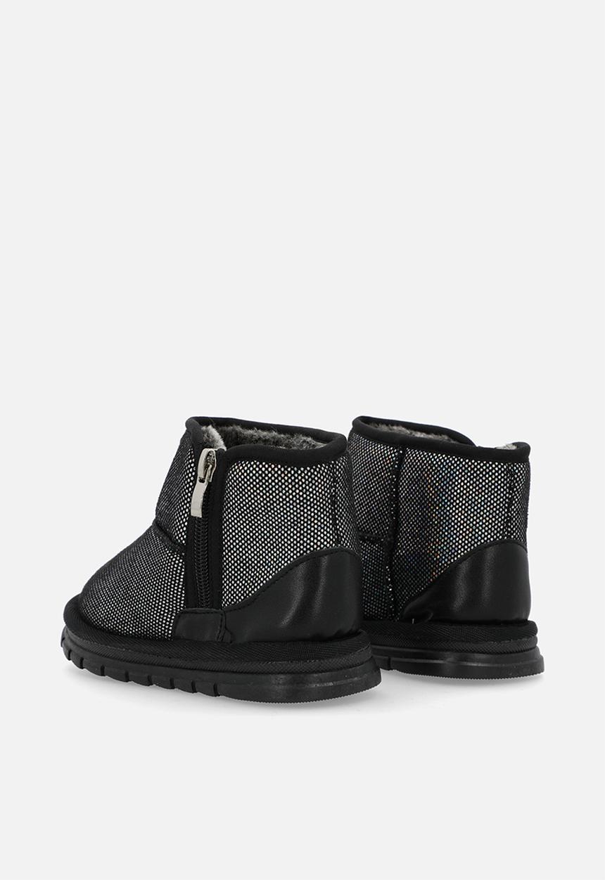 Pop Candy - Mettalic boots - black