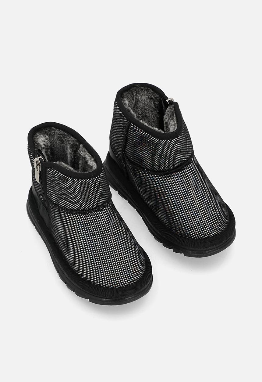 Pop Candy - Mettalic boots - black