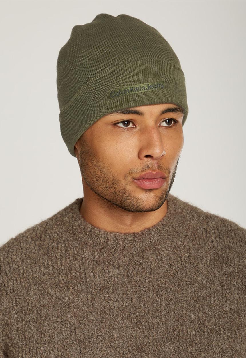 Calvin Klein - Inst Embro Beanie - Green Palm