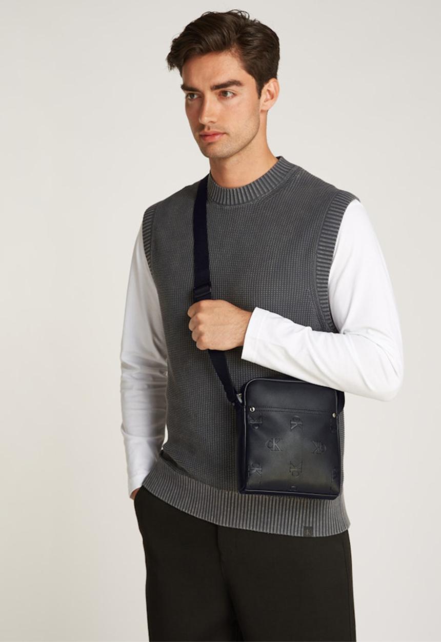 Calvin Klein - All over print Reporter - black