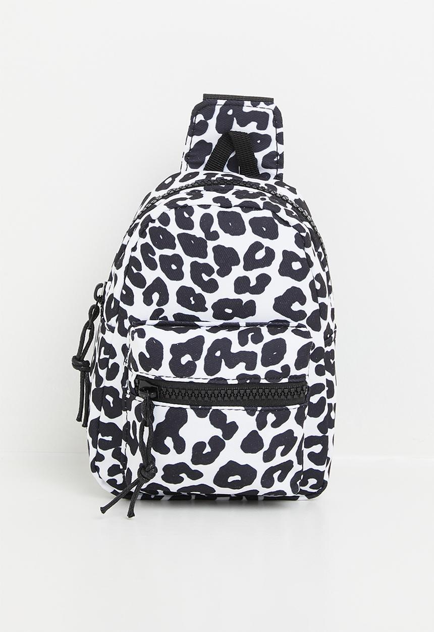 Pop Candy - Animal print crossbody bag - black & white