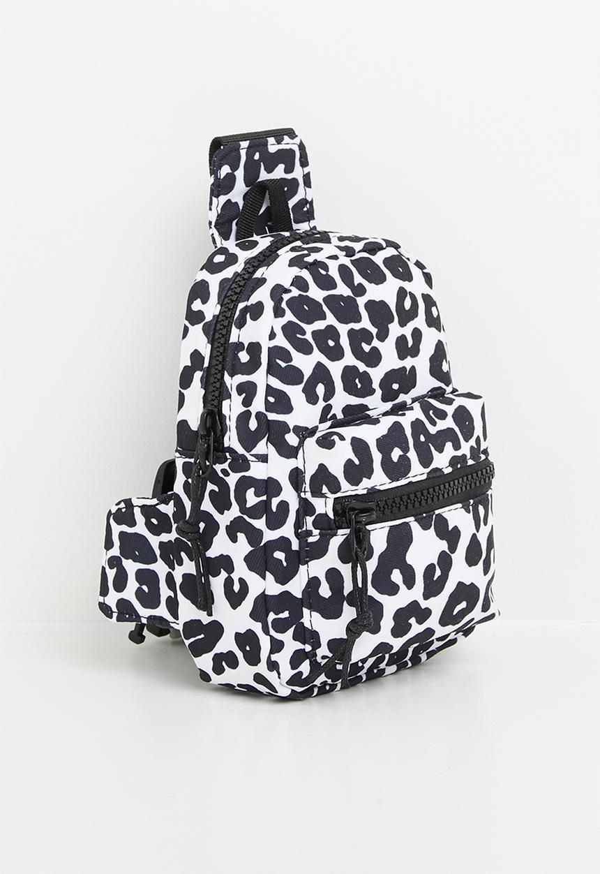 Pop Candy - Animal print crossbody bag - black & white