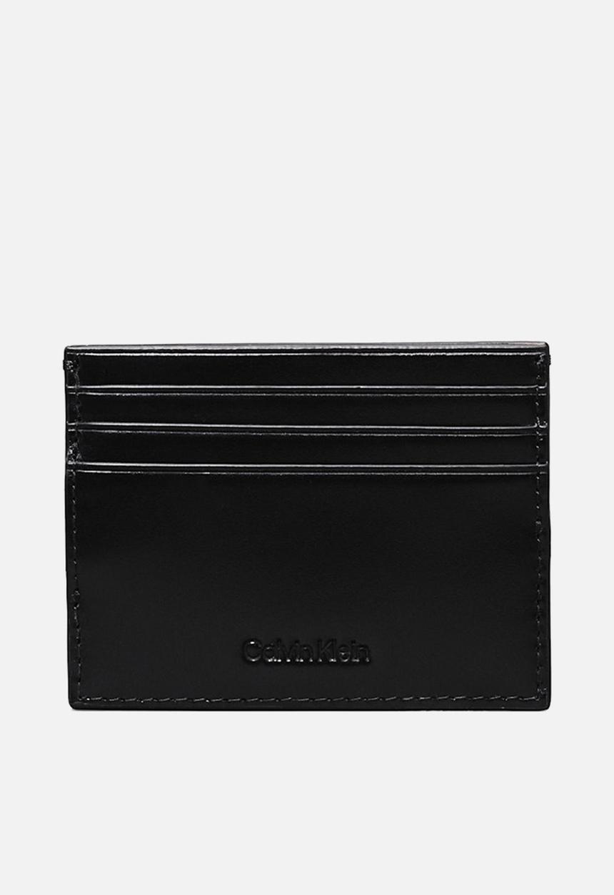 Calvin Klein - Ck Glow Cardholder 3Cc W/Clip - Ck Black Leather