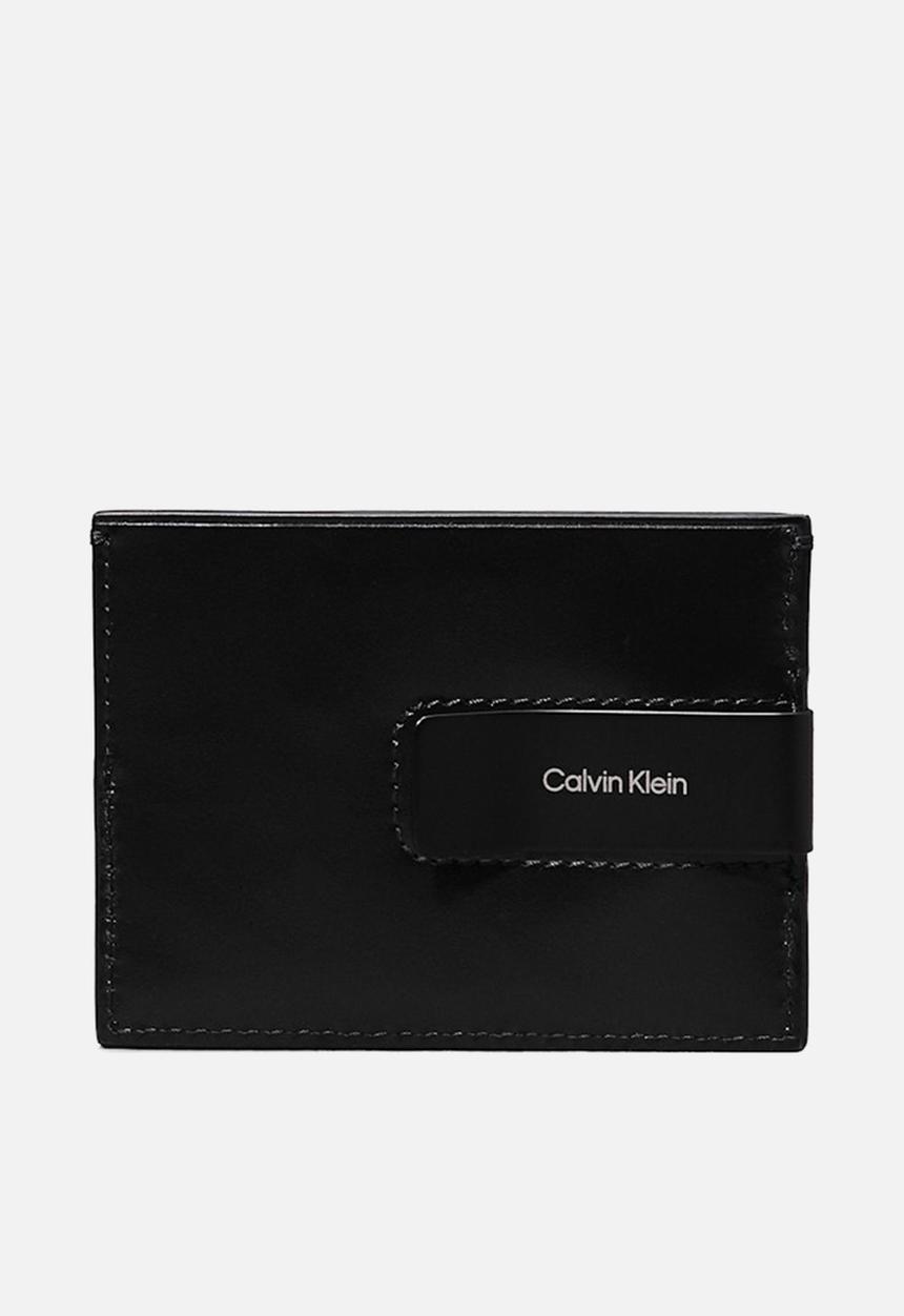 Calvin Klein - Ck Glow Cardholder 3Cc W/Clip - Ck Black Leather