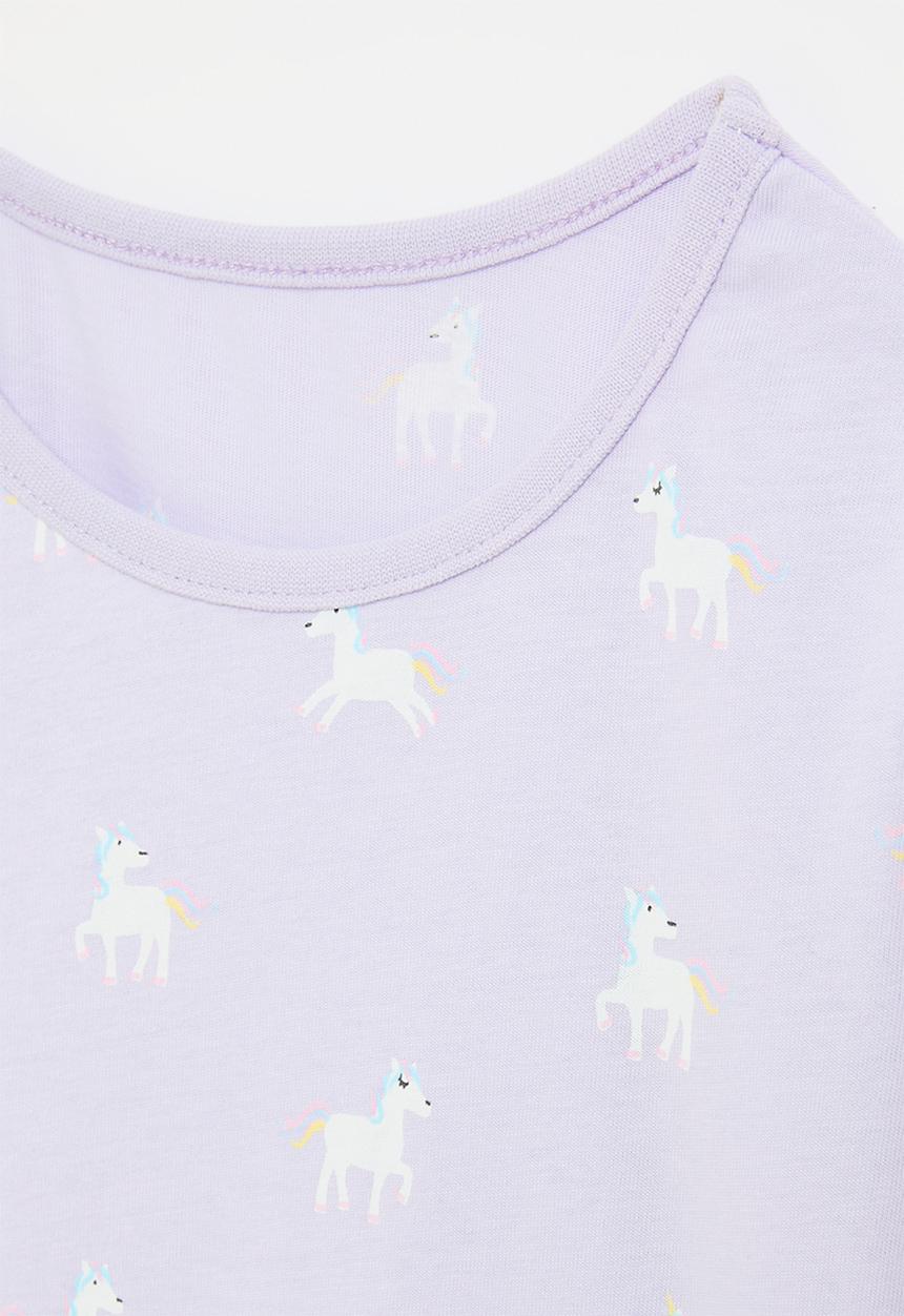 Pop Candy - Unicorn print tee - lilac